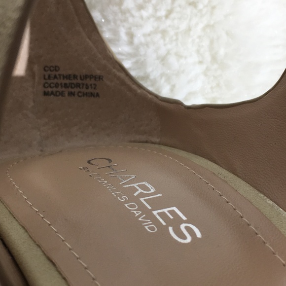 Charles by Charles David Adament Wedge Sandals-8.5 - Picture 6 of 8